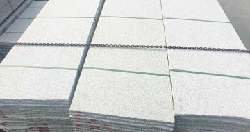 三亚芝麻白毛板，石材毛板