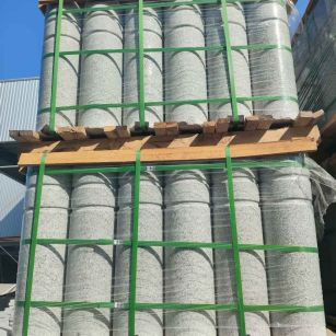 三亚挡车柱芝麻白 挡车石